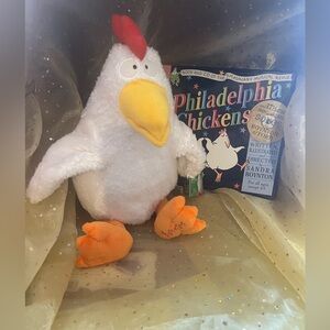 NWT: BOOK PACK #4 Philadelphia Chickens Stuffed Animal, CD, & Story Book